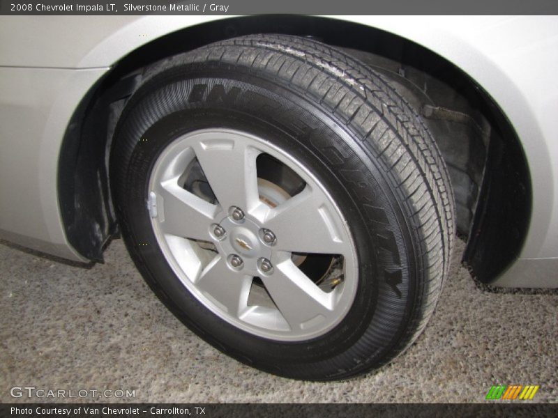 Silverstone Metallic / Gray 2008 Chevrolet Impala LT
