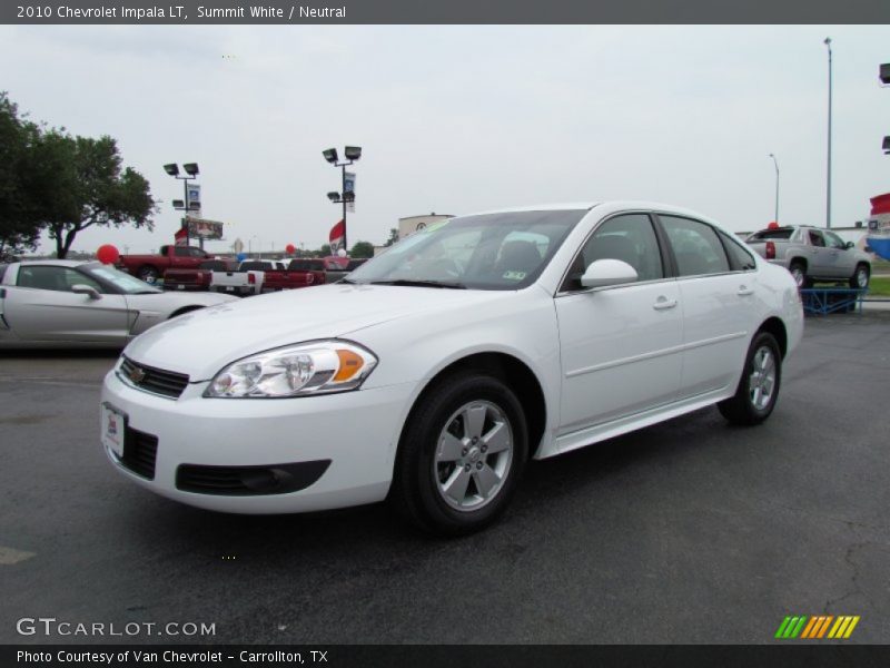 Summit White / Neutral 2010 Chevrolet Impala LT