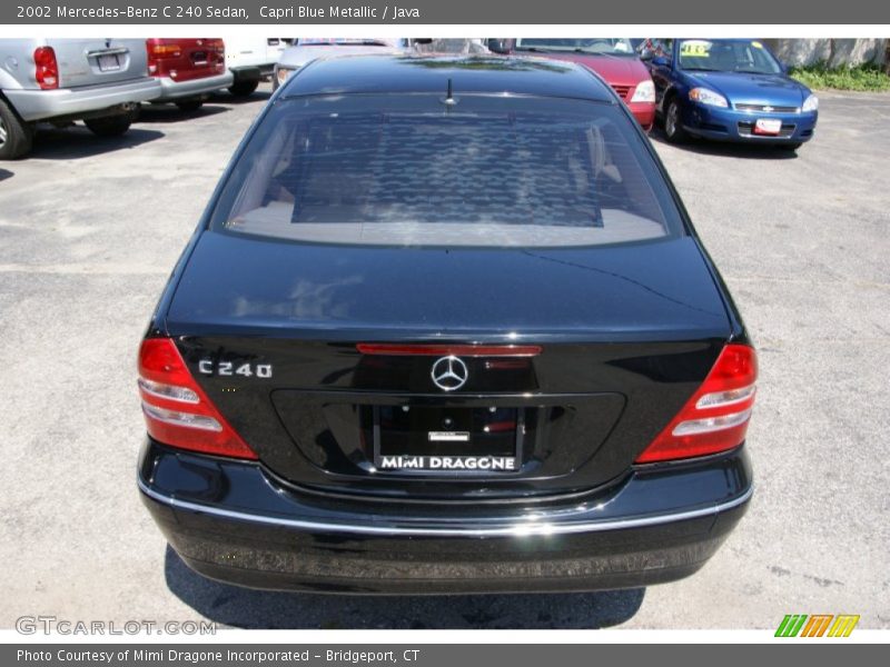 Capri Blue Metallic / Java 2002 Mercedes-Benz C 240 Sedan