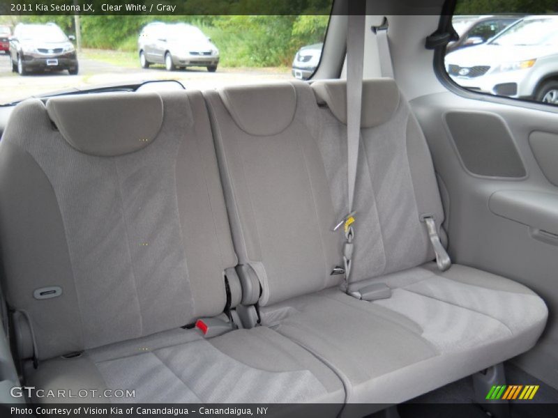 Clear White / Gray 2011 Kia Sedona LX