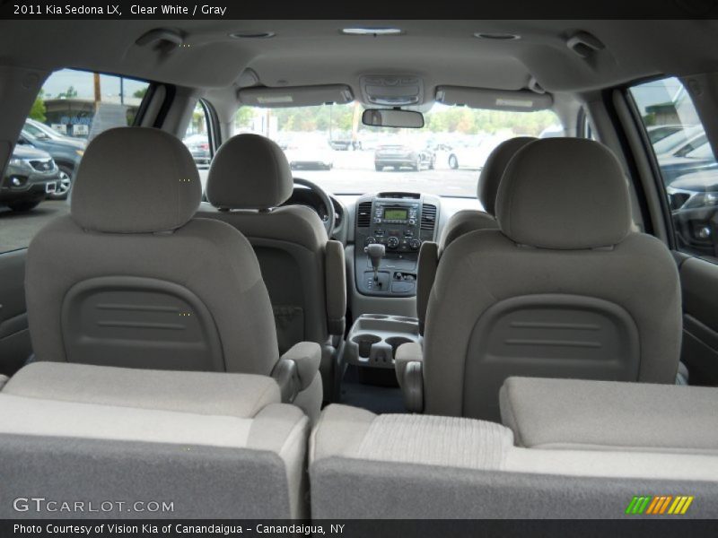 Clear White / Gray 2011 Kia Sedona LX