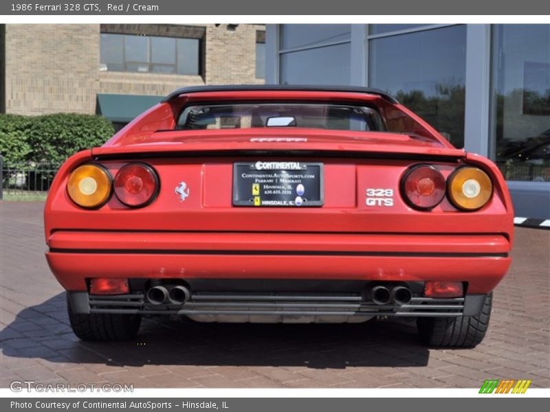 Red / Cream 1986 Ferrari 328 GTS