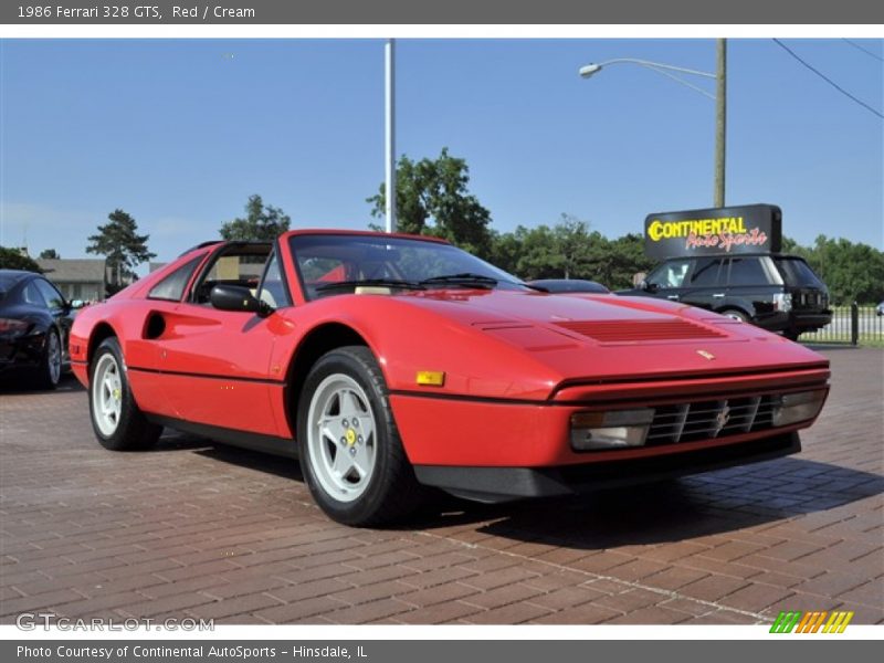 Red / Cream 1986 Ferrari 328 GTS