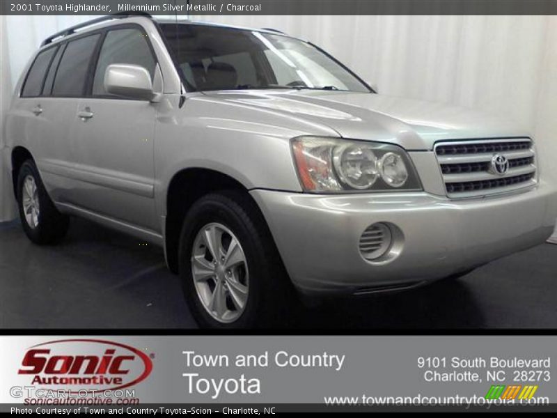 Millennium Silver Metallic / Charcoal 2001 Toyota Highlander