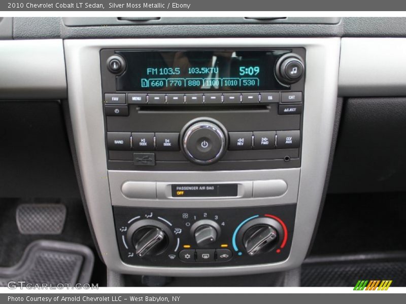 Silver Moss Metallic / Ebony 2010 Chevrolet Cobalt LT Sedan