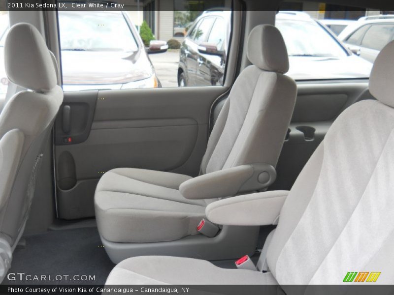 Clear White / Gray 2011 Kia Sedona LX