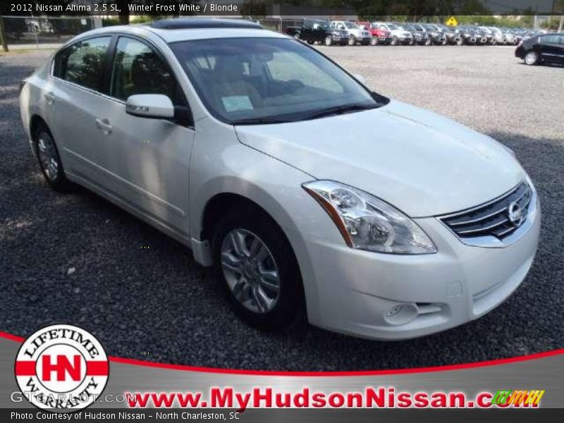 Winter Frost White / Blonde 2012 Nissan Altima 2.5 SL