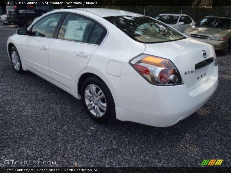 Winter Frost White / Blonde 2012 Nissan Altima 2.5 SL
