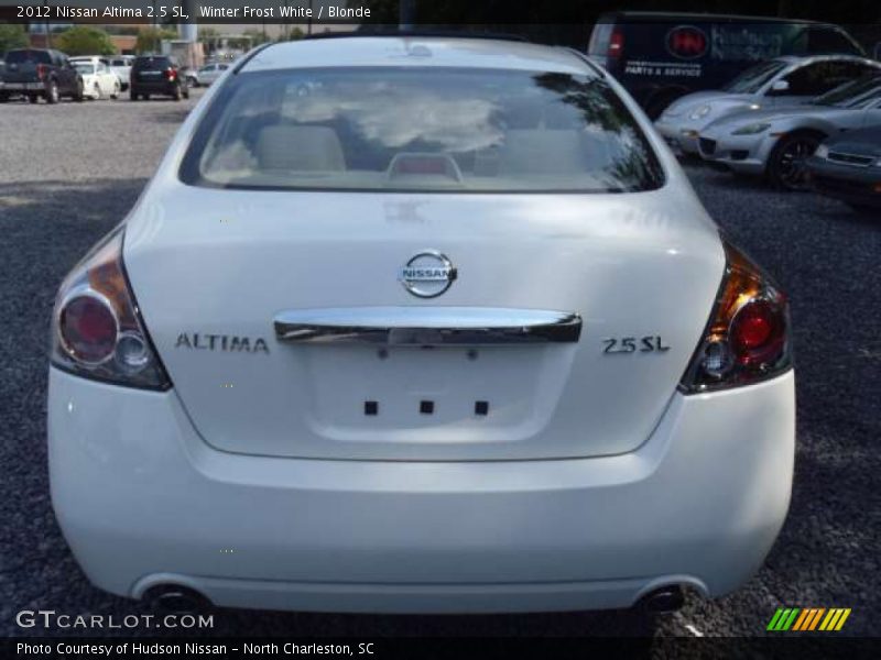 Winter Frost White / Blonde 2012 Nissan Altima 2.5 SL