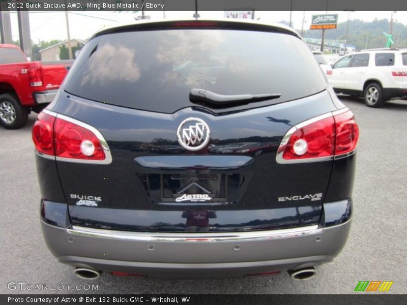 Ming Blue Metallic / Ebony 2012 Buick Enclave AWD