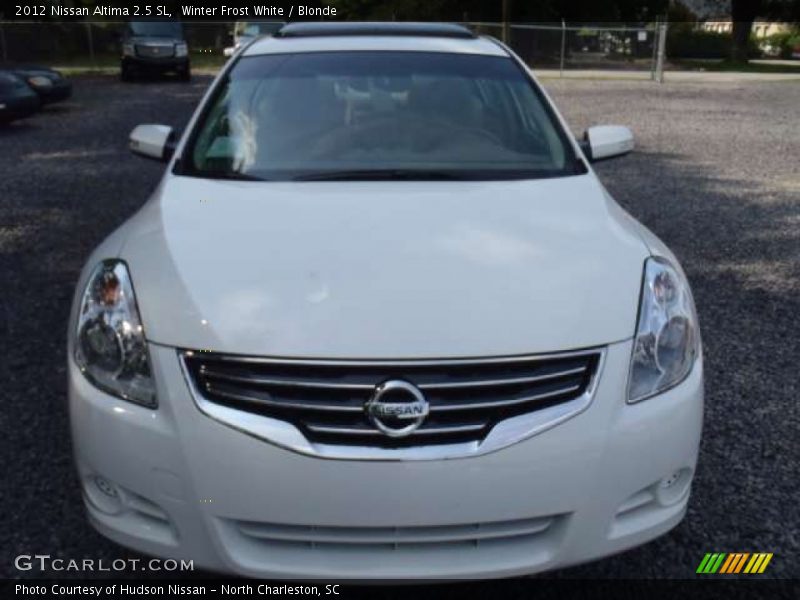 Winter Frost White / Blonde 2012 Nissan Altima 2.5 SL