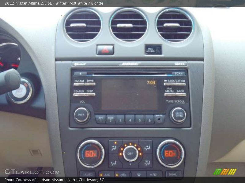 Winter Frost White / Blonde 2012 Nissan Altima 2.5 SL