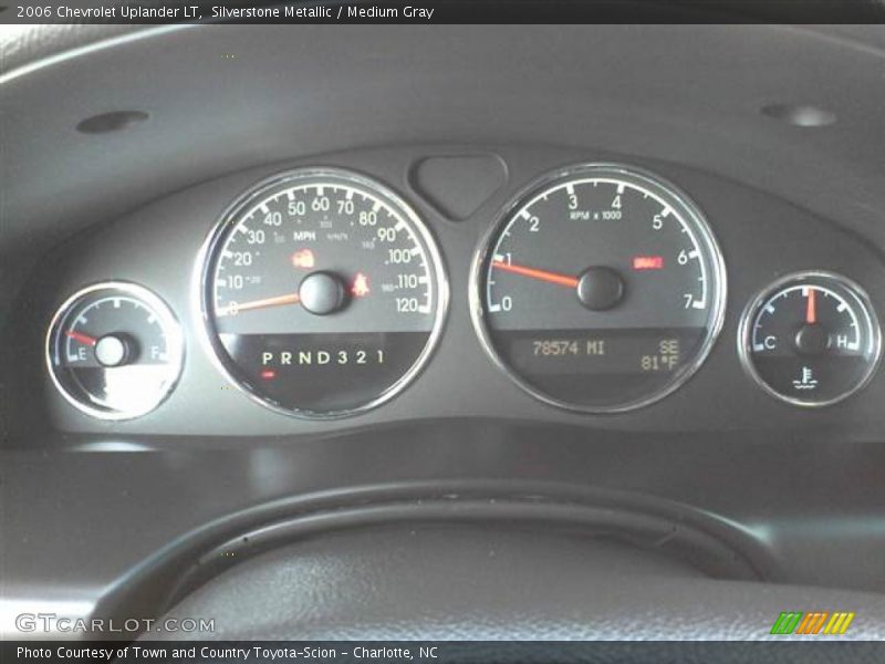 Silverstone Metallic / Medium Gray 2006 Chevrolet Uplander LT