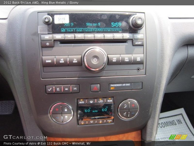 Controls of 2012 Enclave AWD