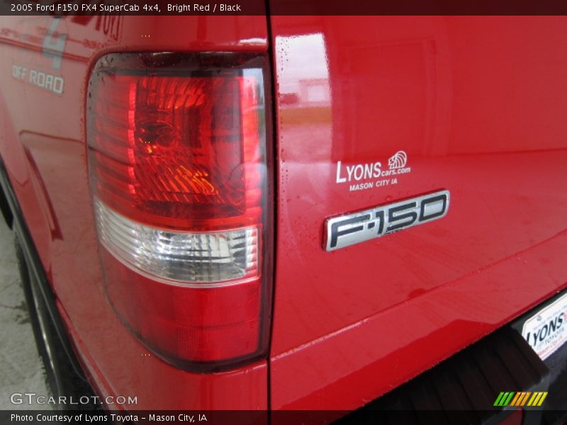 Bright Red / Black 2005 Ford F150 FX4 SuperCab 4x4