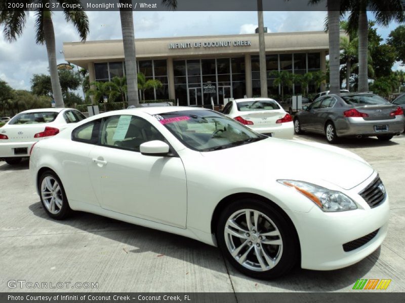 Moonlight White / Wheat 2009 Infiniti G 37 Coupe