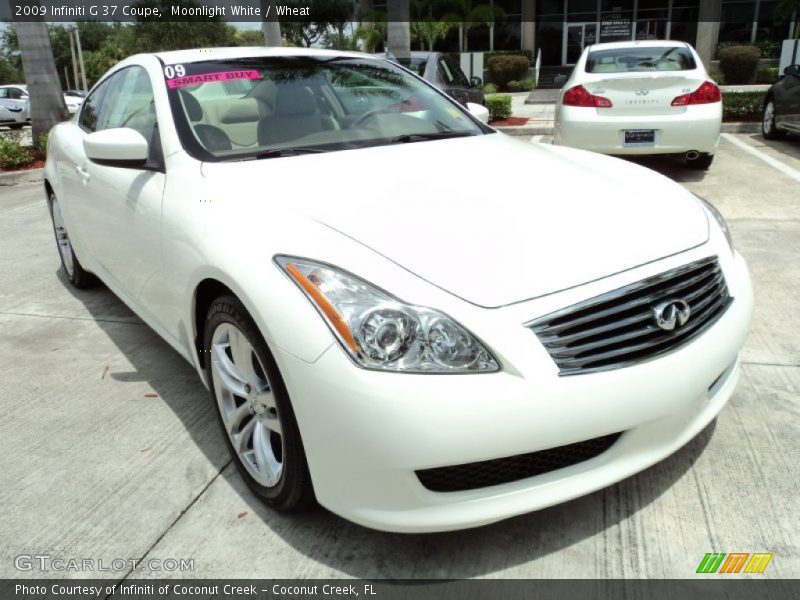 Moonlight White / Wheat 2009 Infiniti G 37 Coupe