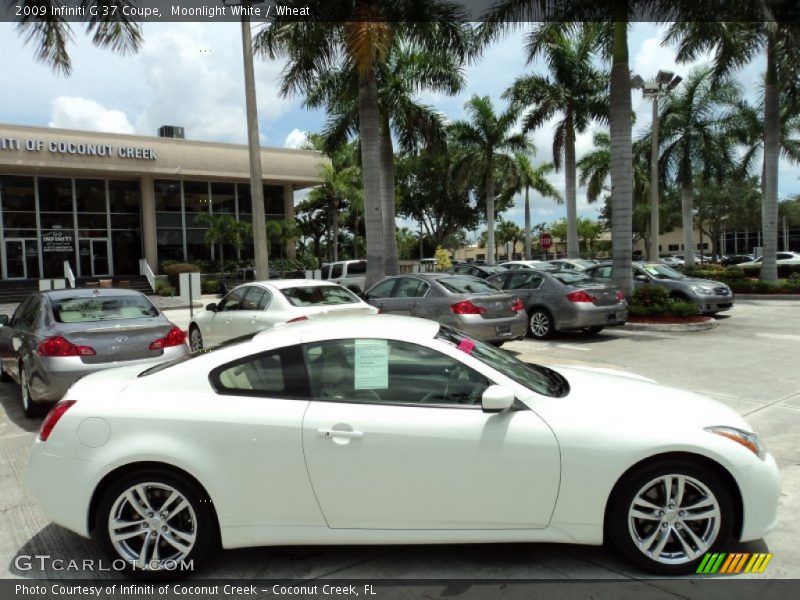 Moonlight White / Wheat 2009 Infiniti G 37 Coupe