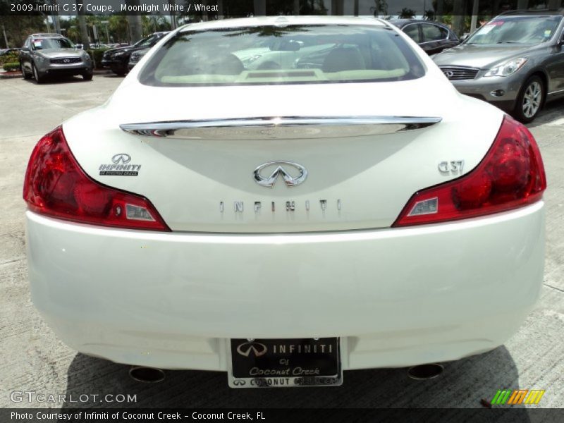 Moonlight White / Wheat 2009 Infiniti G 37 Coupe