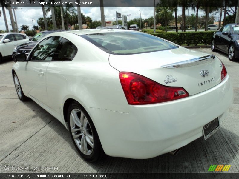 Moonlight White / Wheat 2009 Infiniti G 37 Coupe