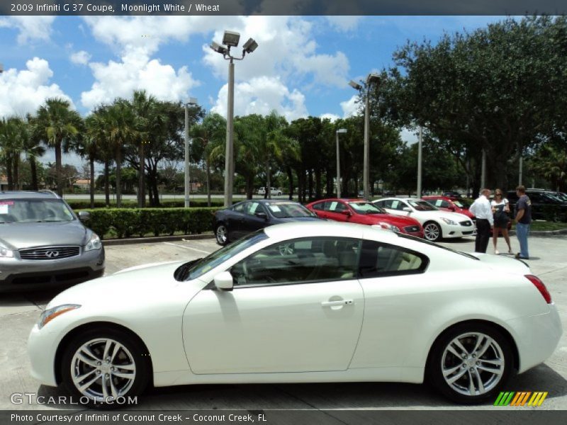 Moonlight White / Wheat 2009 Infiniti G 37 Coupe