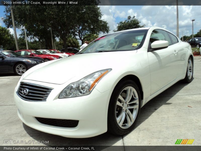Moonlight White / Wheat 2009 Infiniti G 37 Coupe