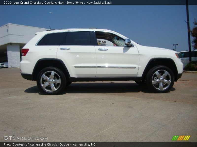 Stone White / New Saddle/Black 2011 Jeep Grand Cherokee Overland 4x4