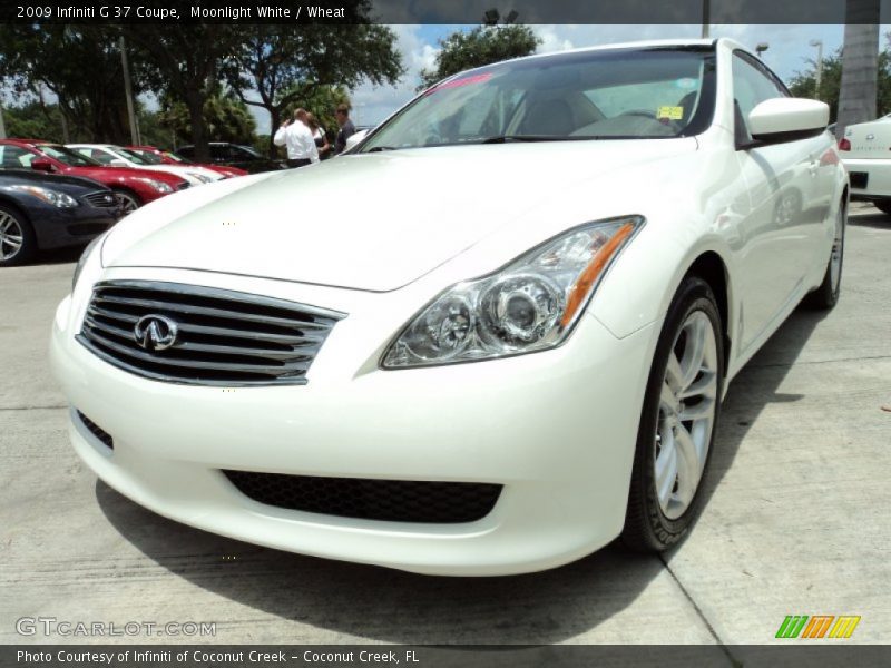 Moonlight White / Wheat 2009 Infiniti G 37 Coupe