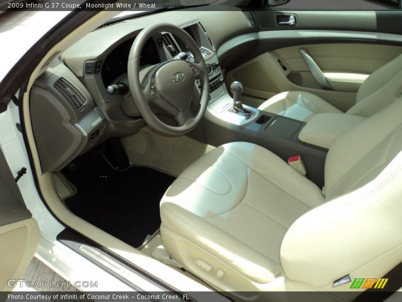Moonlight White / Wheat 2009 Infiniti G 37 Coupe