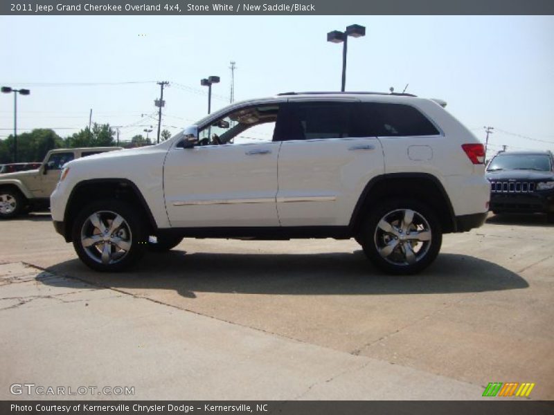 Stone White / New Saddle/Black 2011 Jeep Grand Cherokee Overland 4x4