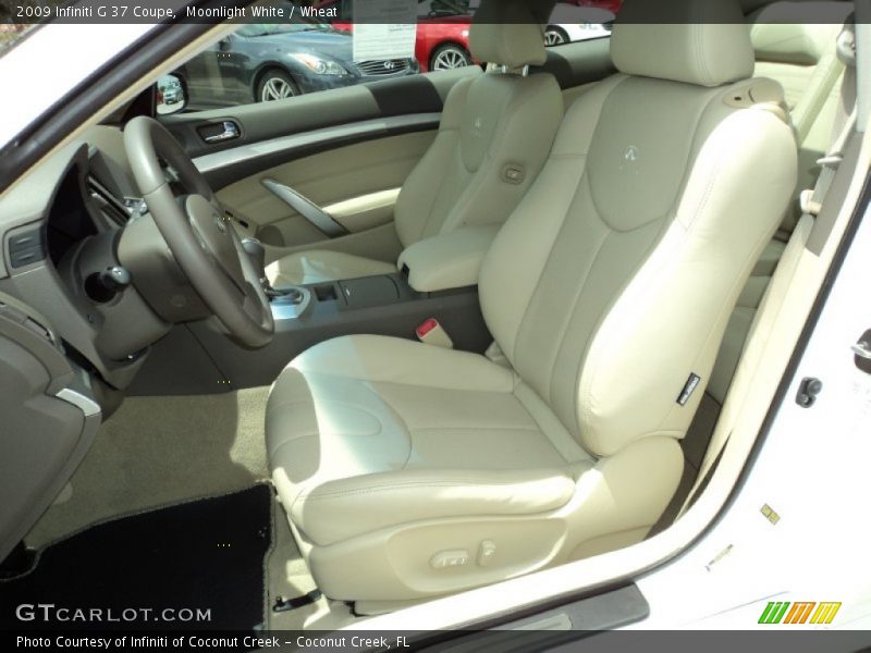 Moonlight White / Wheat 2009 Infiniti G 37 Coupe