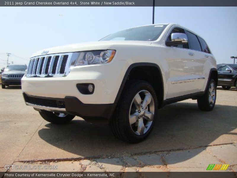 Stone White / New Saddle/Black 2011 Jeep Grand Cherokee Overland 4x4