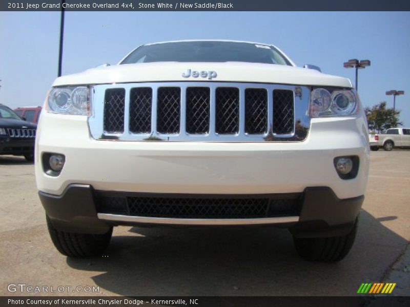 Stone White / New Saddle/Black 2011 Jeep Grand Cherokee Overland 4x4