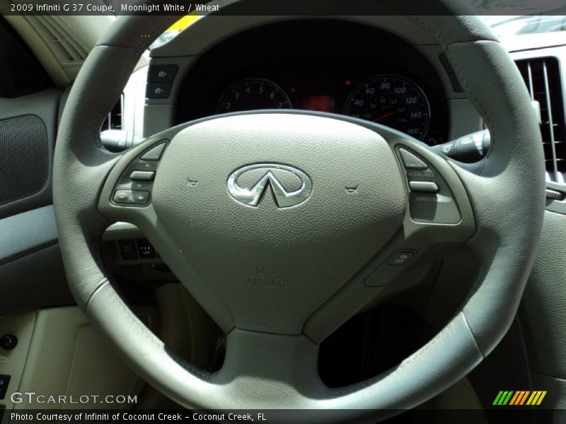 Moonlight White / Wheat 2009 Infiniti G 37 Coupe