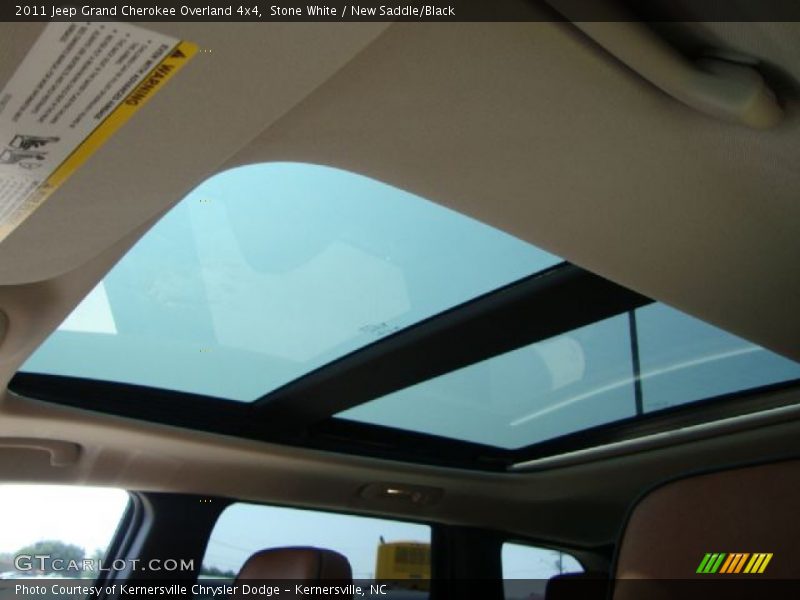 Stone White / New Saddle/Black 2011 Jeep Grand Cherokee Overland 4x4