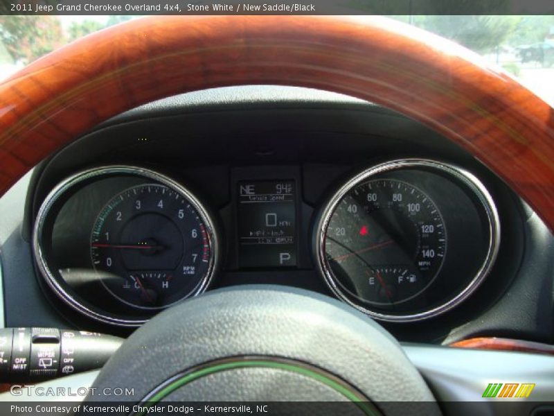 Stone White / New Saddle/Black 2011 Jeep Grand Cherokee Overland 4x4