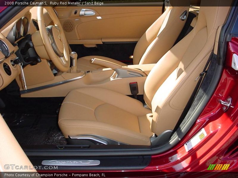 Ruby Red Metallic / Sand Beige 2008 Porsche Cayman S