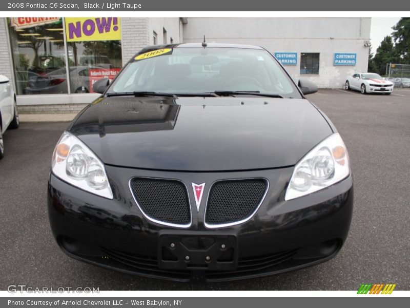 Black / Light Taupe 2008 Pontiac G6 Sedan