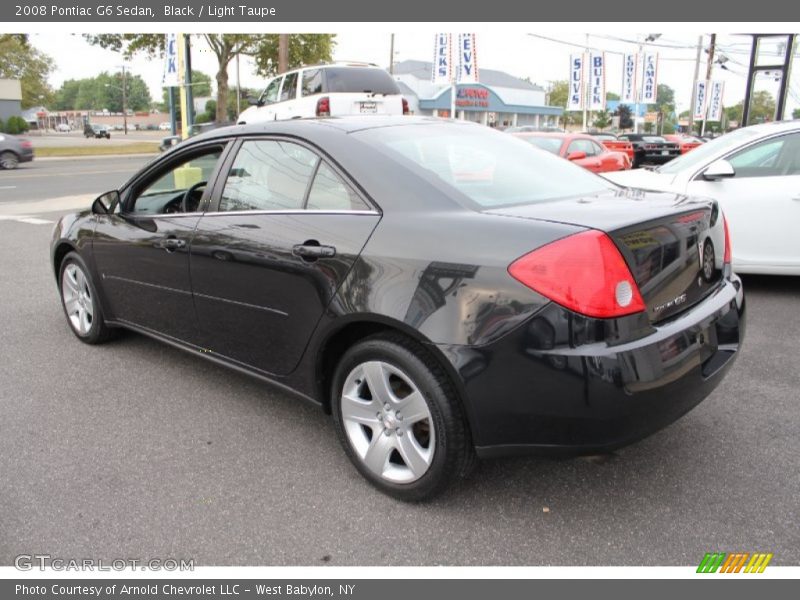 Black / Light Taupe 2008 Pontiac G6 Sedan