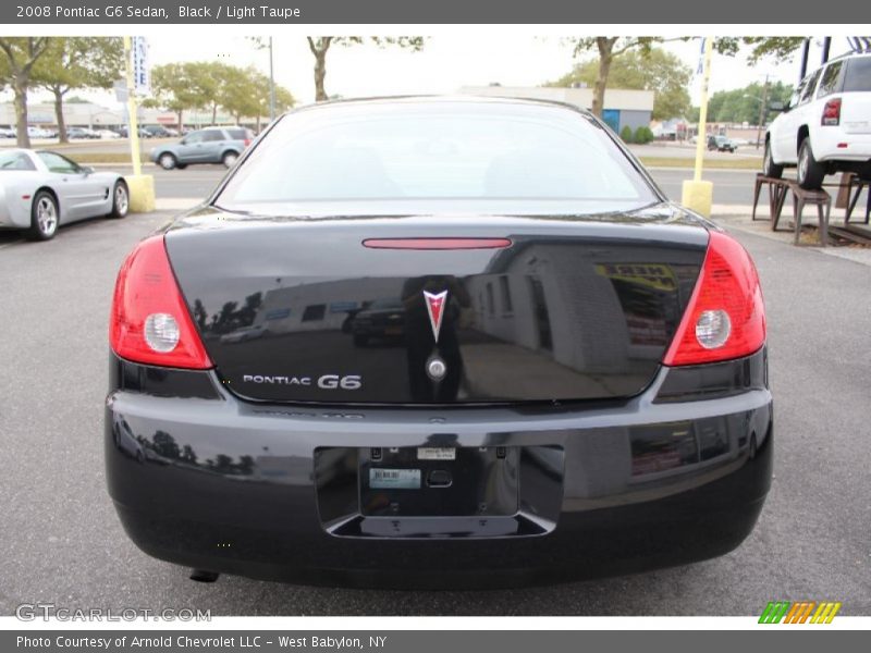 Black / Light Taupe 2008 Pontiac G6 Sedan