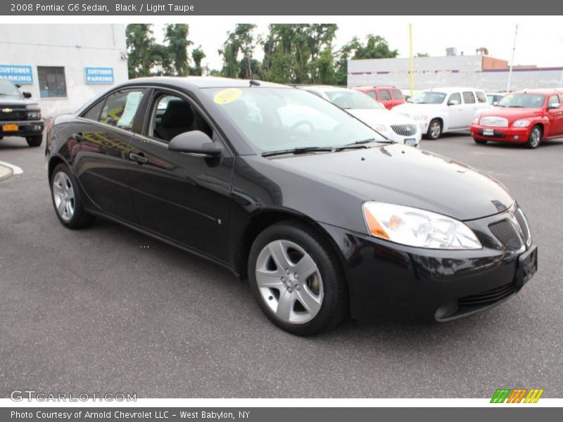 Black / Light Taupe 2008 Pontiac G6 Sedan