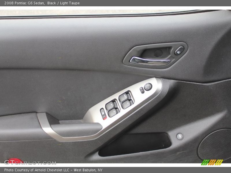 Black / Light Taupe 2008 Pontiac G6 Sedan