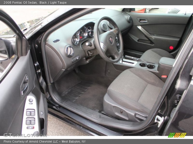 Black / Light Taupe 2008 Pontiac G6 Sedan