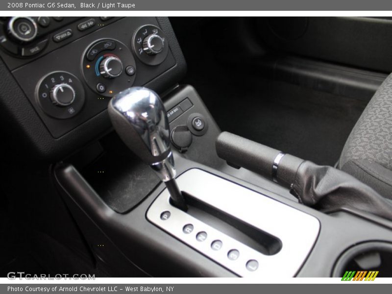 Black / Light Taupe 2008 Pontiac G6 Sedan