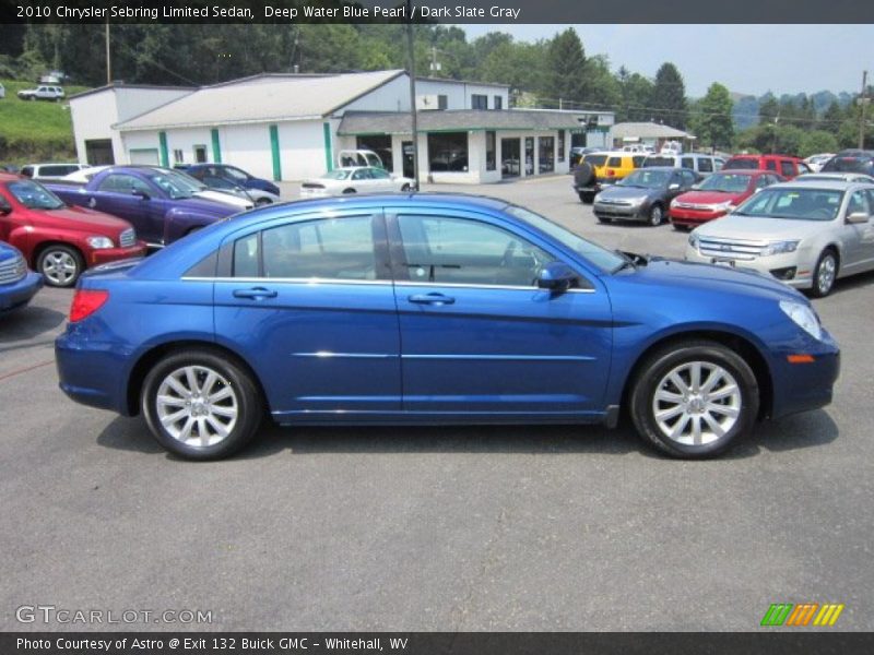 Deep Water Blue Pearl / Dark Slate Gray 2010 Chrysler Sebring Limited Sedan