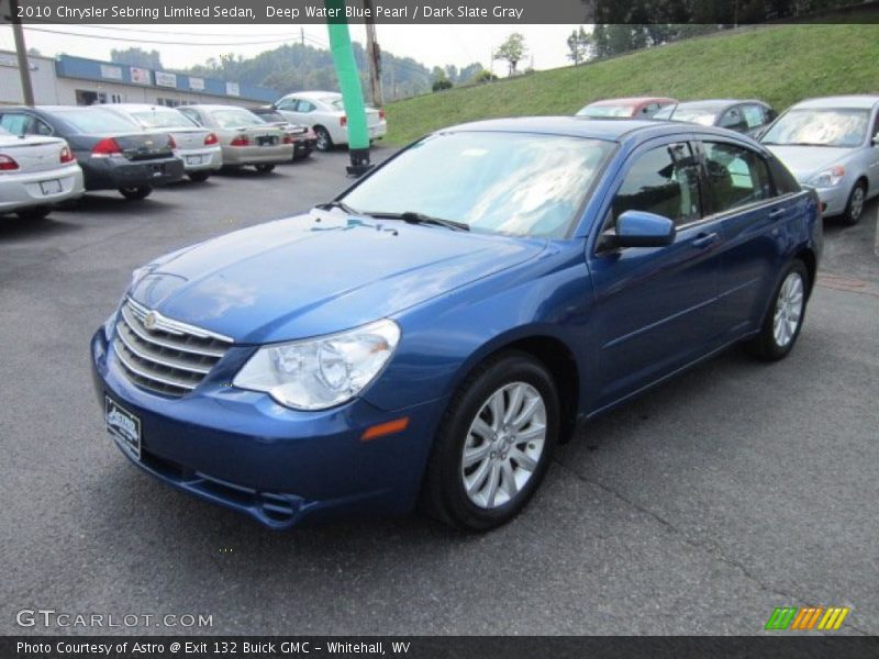 Deep Water Blue Pearl / Dark Slate Gray 2010 Chrysler Sebring Limited Sedan