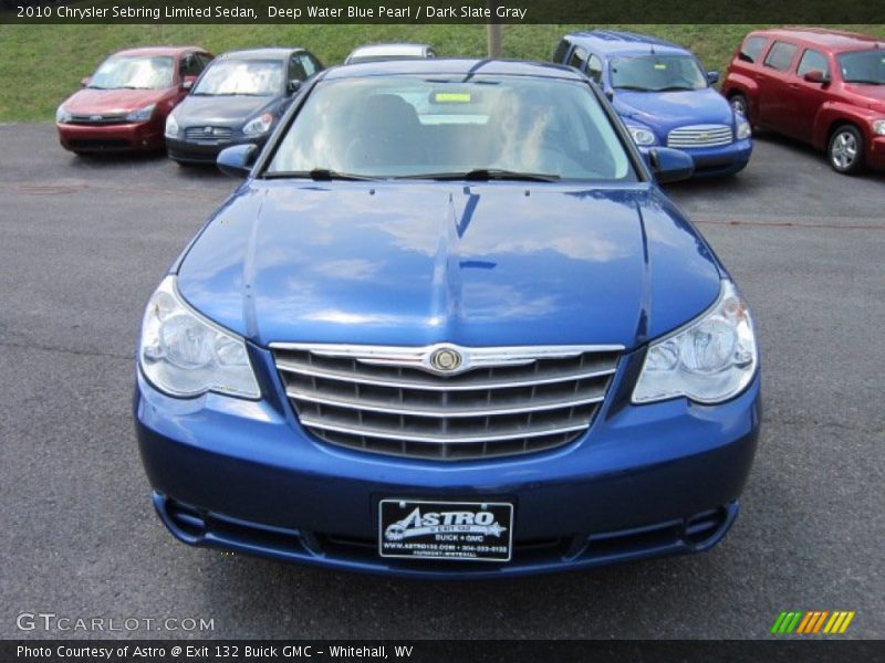 Deep Water Blue Pearl / Dark Slate Gray 2010 Chrysler Sebring Limited Sedan