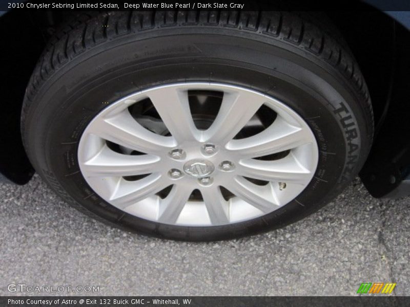 Deep Water Blue Pearl / Dark Slate Gray 2010 Chrysler Sebring Limited Sedan