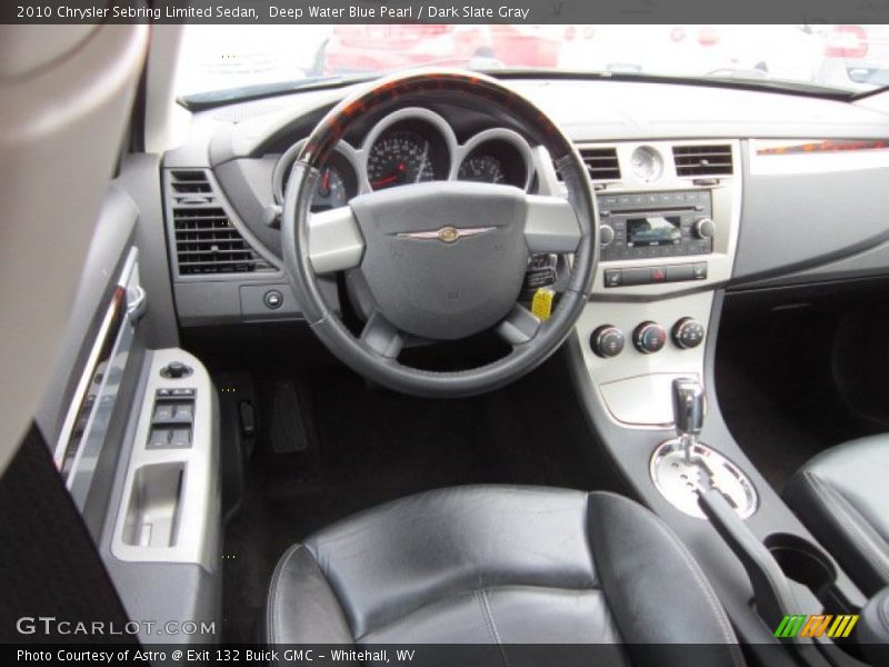 Deep Water Blue Pearl / Dark Slate Gray 2010 Chrysler Sebring Limited Sedan