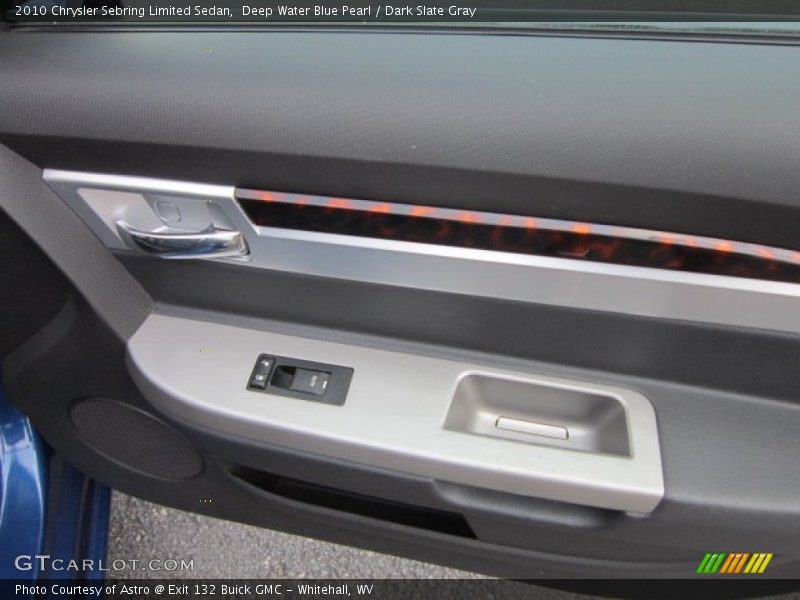 Deep Water Blue Pearl / Dark Slate Gray 2010 Chrysler Sebring Limited Sedan